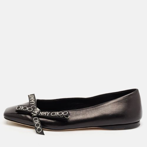 Jimmy Choo Black Leather Bow Veda Ballet Flats Size 36 - Jimmy Choo - Modalova