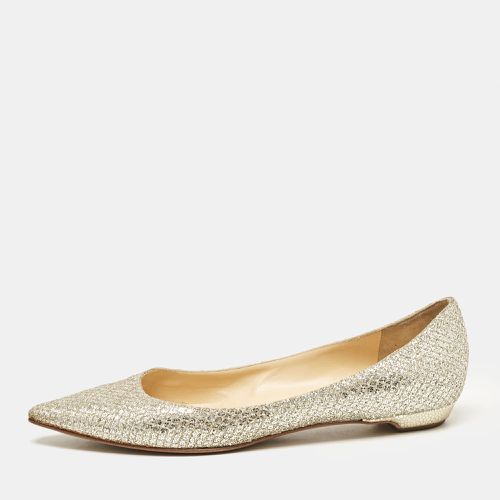 Jimmy Choo Silver Glitter Romy Ballet Flats Size 36 - Jimmy Choo - Modalova