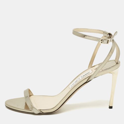 Jimmy Choo Gold Leather Minny Ankle Strap Sandals Size 40 - Jimmy Choo - Modalova