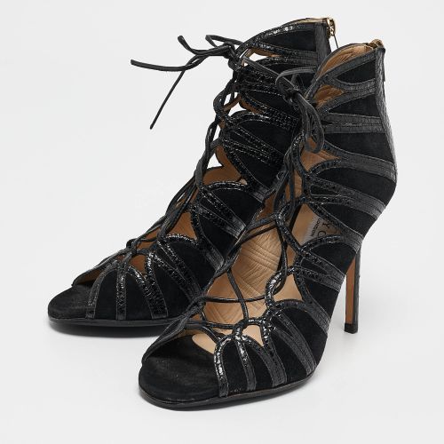 Size 36.5 Python Leather and Suede Sandals - Jimmy Choo - Modalova