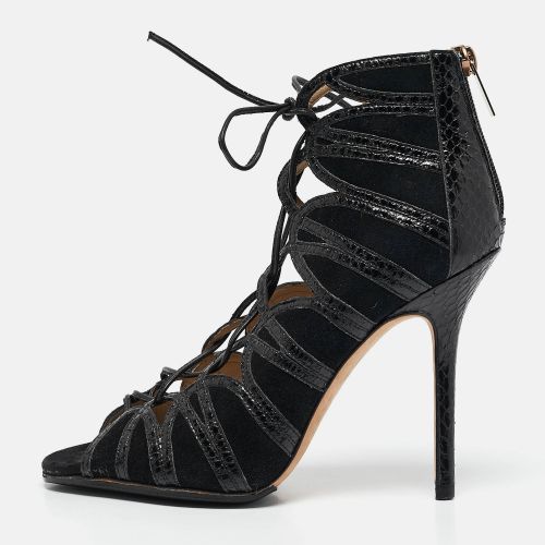 Size 36.5 Python Leather and Suede Sandals - Jimmy Choo - Modalova