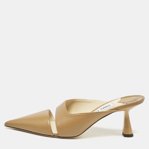 Jimmy Choo Brown Leather Zalea Mules Size 37 - Jimmy Choo - Modalova