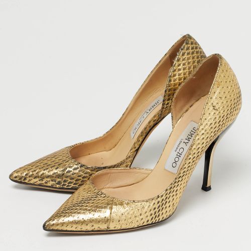 Python Embossed Leather D'orsay Pumps Size 36 - Jimmy Choo - Modalova
