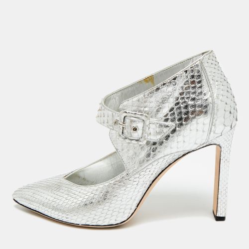 Letty 100 Size 38.5 Python Leather Ankle Length Boots - Jimmy Choo - Modalova