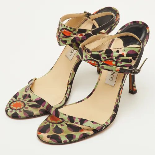 Size 40 Printed Fabric Ankle Strap Sandals - Jimmy Choo - Modalova