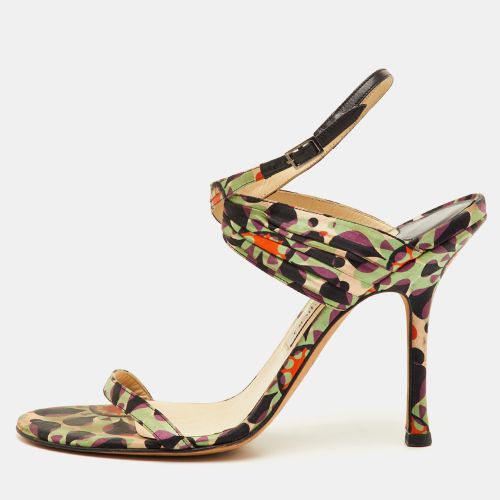 Size 40 Printed Fabric Ankle Strap Sandals - Jimmy Choo - Modalova