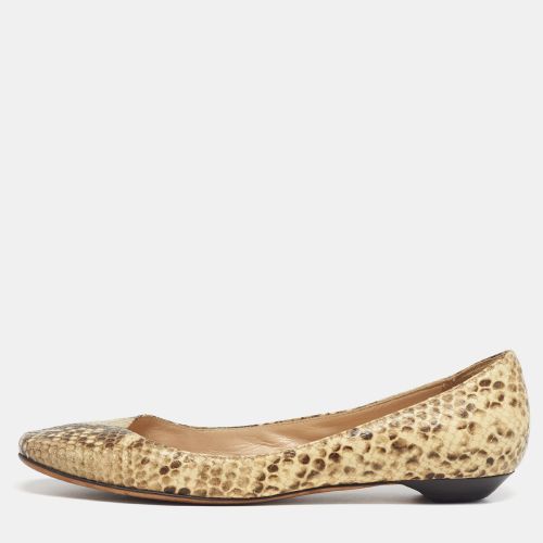 Windsor Size 38 Python Embossed Leather Ballet Flats - Jimmy Choo - Modalova