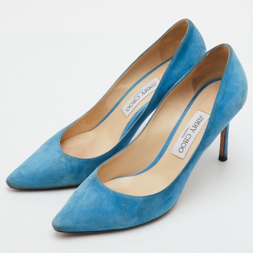 Romy Size 39.5 Suede Pointed Toe Pumps - Jimmy Choo - Modalova