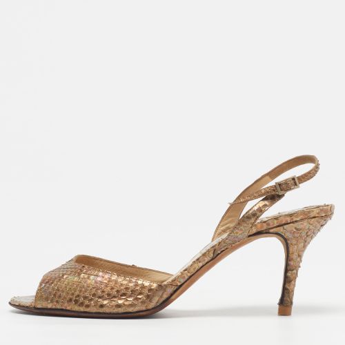 Size 40.5 Python Leather Slingback Sandals - Jimmy Choo - Modalova