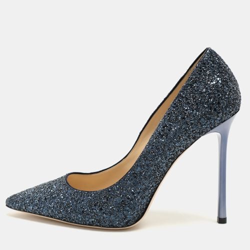 Jimmy Choo Blue Glitter Romy Pumps Size 39.5 - Jimmy Choo - Modalova