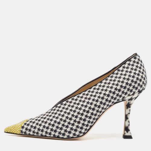 Jimmy Choo Multicolor Wool Crystal Embellished Nicole 90 Pointed Toe Pumps Size 38 - Jimmy Choo - Modalova