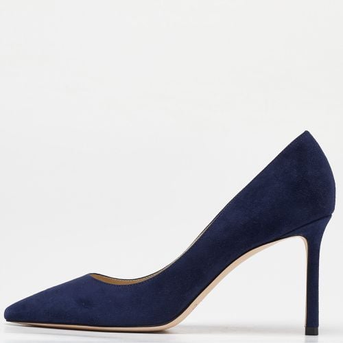 Jimmy Choo Navy Blue Suede Romy Pointed Toe Pumps Size 37 - Jimmy Choo - Modalova