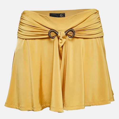 Just Cavalli Yellow Jersey Embellished Waist Mini Skirt S - Just Cavalli - Modalova