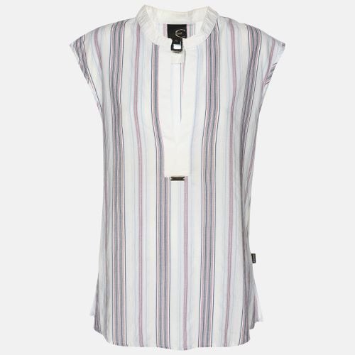 Just Cavalli Multicolor Striped Cotton Top XL - Just Cavalli - Modalova