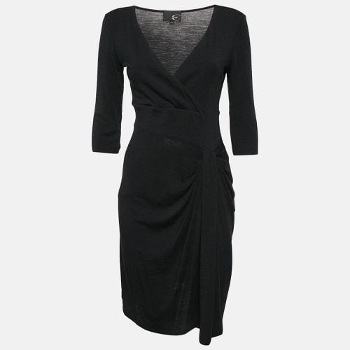 Just Cavalli Black Jersey Draped Short Dress M - Just Cavalli - Modalova