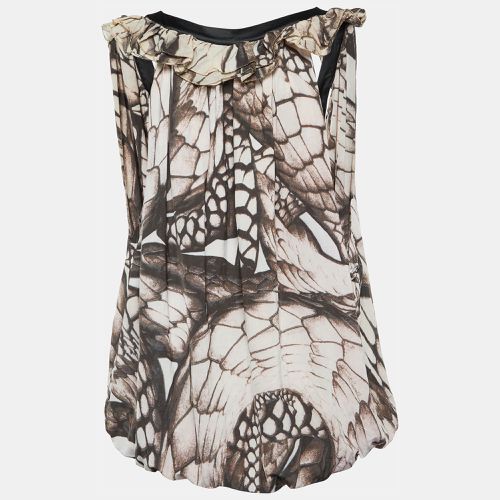 Just Cavalli Brown Printed Jersey Top L - Just Cavalli - Modalova