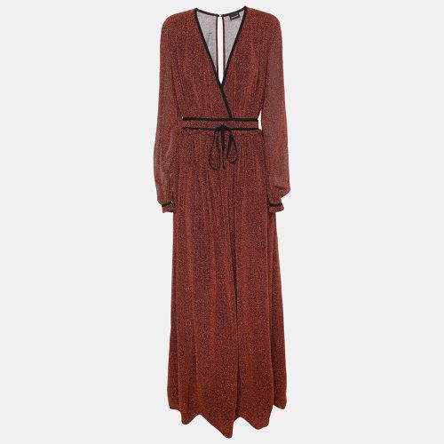 Just Cavalli Brown Lurex Maxi Dress S - Just Cavalli - Modalova