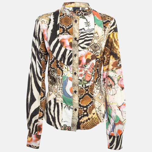 Just Cavalli Multicolor Printed Cotton Blend Shirt M - Just Cavalli - Modalova