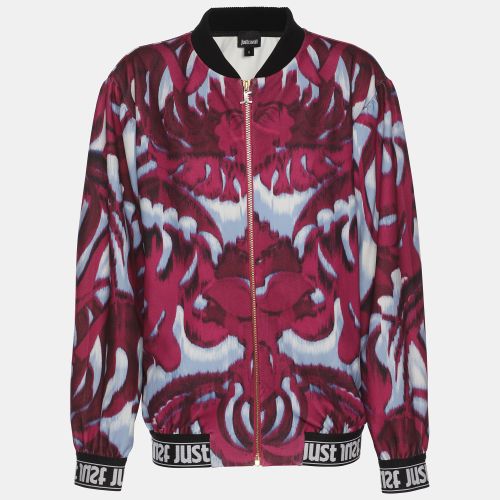 Just Cavalli Multicolor Printed Jersey Jacket S - Just Cavalli - Modalova