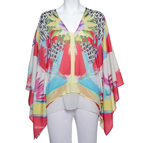 Printed Chiffon Kaftan Top L - Just Cavalli - Modalova