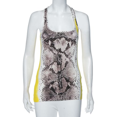 Just Cavalli Multicolor Snake Print Cotton Tank Top S - Just Cavalli - Modalova