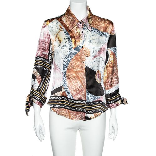 Just Cavalli Multicolor Silk Button Front Shirt M - Just Cavalli - Modalova