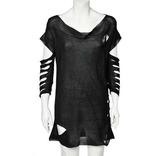 Just Cavalli Black Knit Cutout Detail Tunic L - Just Cavalli - Modalova