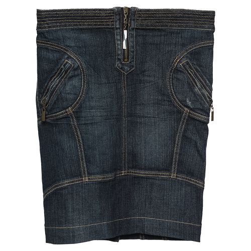 Just Cavalli Vintage Blue Denim Skirt S - Just Cavalli - Modalova