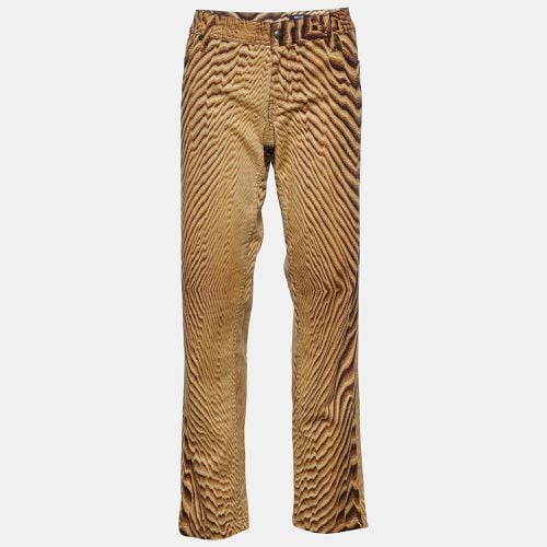 Just Cavalli Beige Animal Print Cotton Straight Fit Jeans XL Waist 38" - Just Cavalli - Modalova