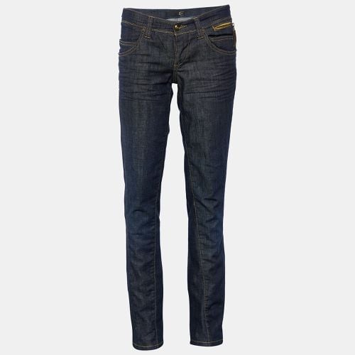 Just Cavalli Navy Blue Denim Tapered Leg Jeans M Waist 34" - Just Cavalli - Modalova