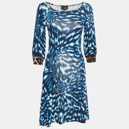 Printed Jersey Long Sleeve Midi Dress S - Just Cavalli - Modalova