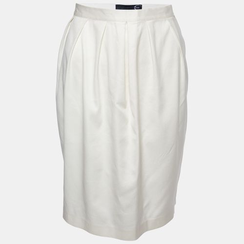 Just Cavalli Beige Pleated Mini Skirt M - Just Cavalli - Modalova