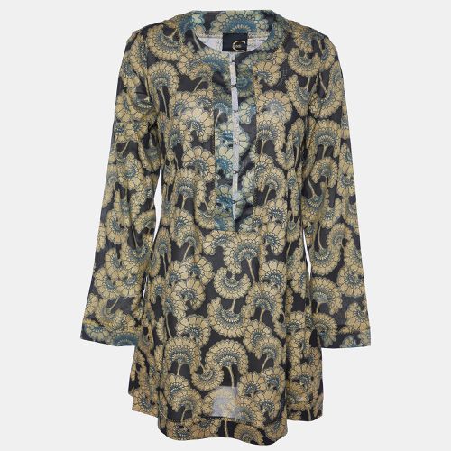 Just Cavalli Black Printed Silk Tunic M - Just Cavalli - Modalova