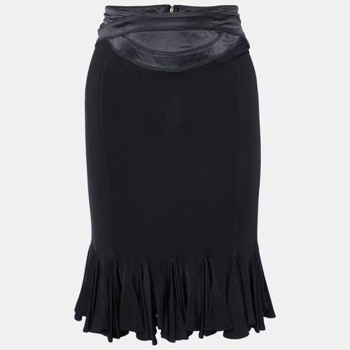 Just Cavalli Black Jersey & Satin Detail Mini Skirt M - Just Cavalli - Modalova