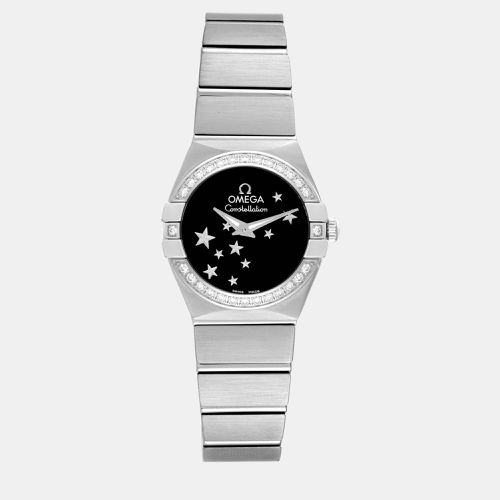 Omega Black Stainless Steel Constellation 123.15.24.60.01.001 Quartz Women's Wristwatch 24 mm - Omega - Modalova