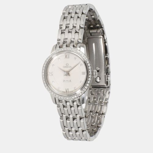 Diamond Stainless Steel DeVille Prestige 424.15.24.60.52.001 Quartz Women's Wristwatch 24 mm - Omega - Modalova