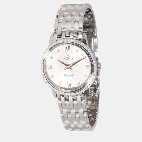 Diamond Stainless Steel DeVille Prestige 424.15.27.60.52.001Quartz Women's Wristwatch 27 mm - Omega - Modalova