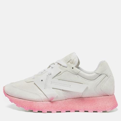 Off-White White Fabric and Suede Degrade HG Runner Sneakers Size 40 - Off-White - Modalova