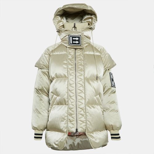 Off-White Cream Synthetic Quilted Down Puffer Jacket S - Off-White - Modalova