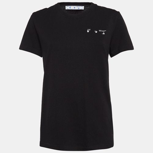 Off-White Black Liquid Melt Arrow Logo Cotton T-Shirt S - Off-White - Modalova