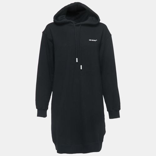 Off-White Black Jersey Cotton Hoodie Dress S - Off-White - Modalova