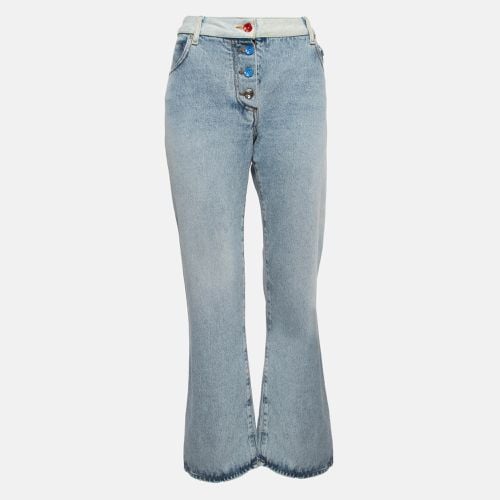 Off-White Light Blue Denim Buttoned Jeans M Waist 30" - Off-White - Modalova