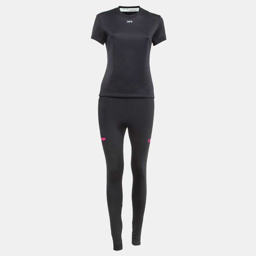 Off-White Black Jersey Active Wear T-shirt and Leggings Set S - Off-White - Modalova