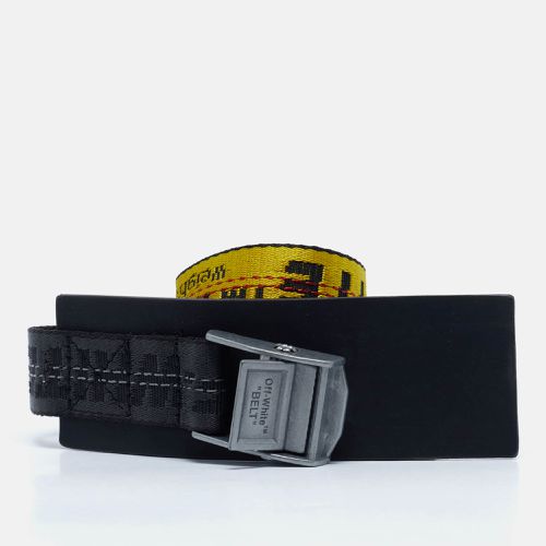 Off-White Yellow/Black Nylon and Leather Classic Industrial Belt 200 CM - Off-White - Modalova