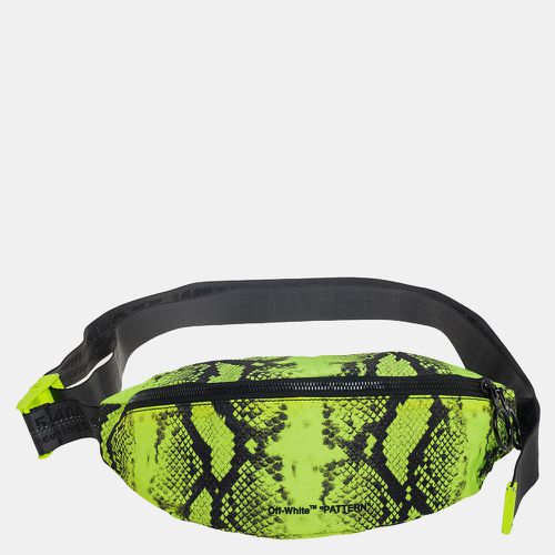 Off-White Neon Green/Black Python Print Nylon Fanny Pack Belt Bag - Off-White - Modalova