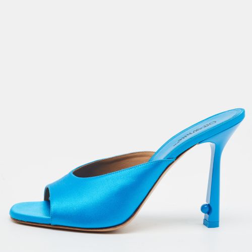 Pop Pearl Size 40 Satin Mules - Off-White - Modalova