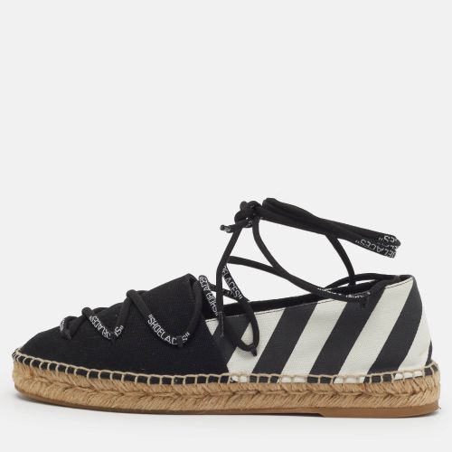 Diagonal Size 39 /White Canvas Espadrille Flats - Off-White - Modalova