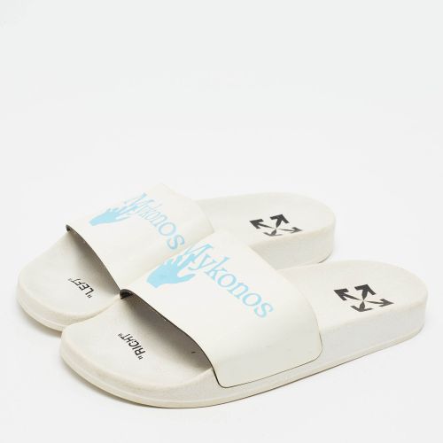 Off- Mykonos Size 40 Rubber Pool Slides - Off-White - Modalova