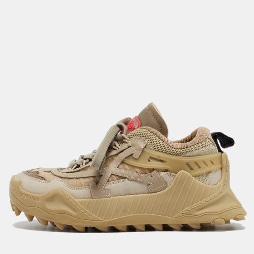 Off-White Beige Mesh and Leather Odsy-1000 Sneakers Size 37 - Off-White - Modalova