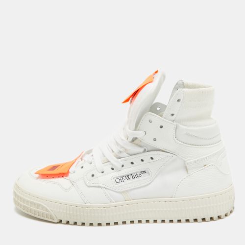 Off-White White Leather and Canvas 3.0 Off Court Sneakers Size 39 - Off-White - Modalova